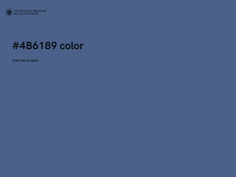 #4B6189 color image
