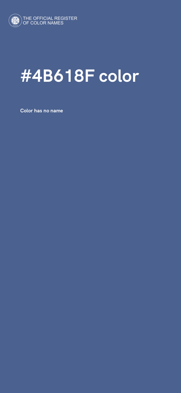 #4B618F color image