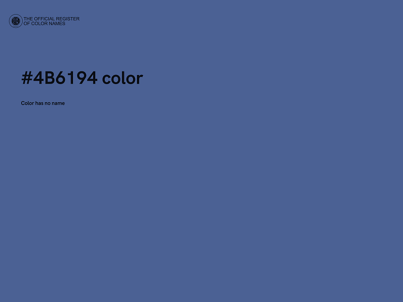 #4B6194 color image