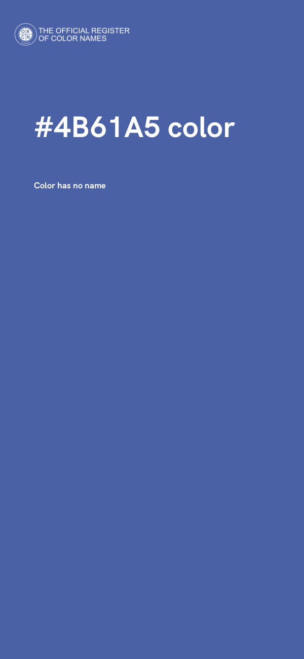 #4B61A5 color image