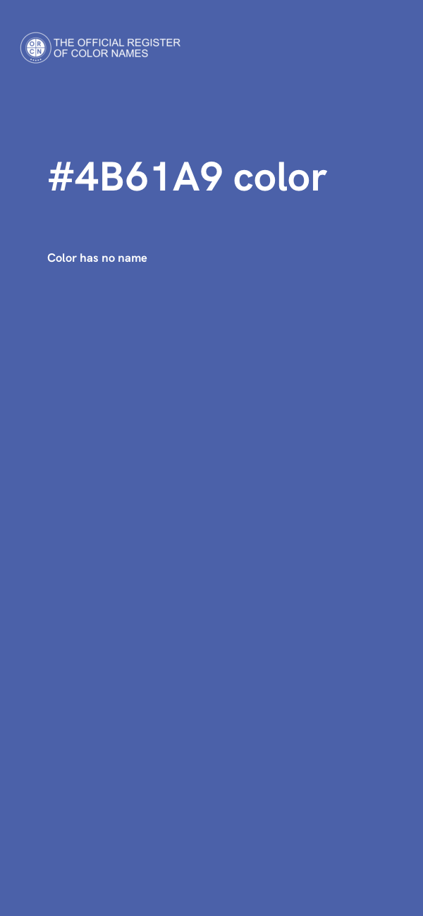 #4B61A9 color image