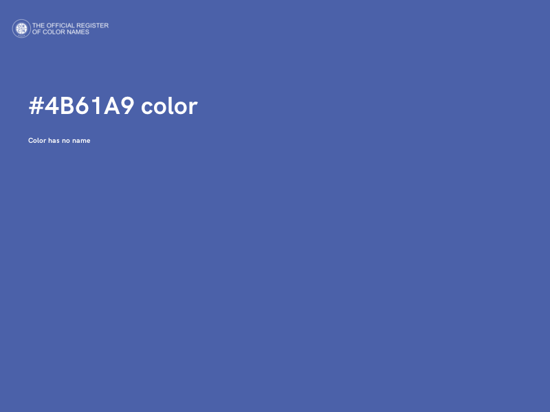 #4B61A9 color image