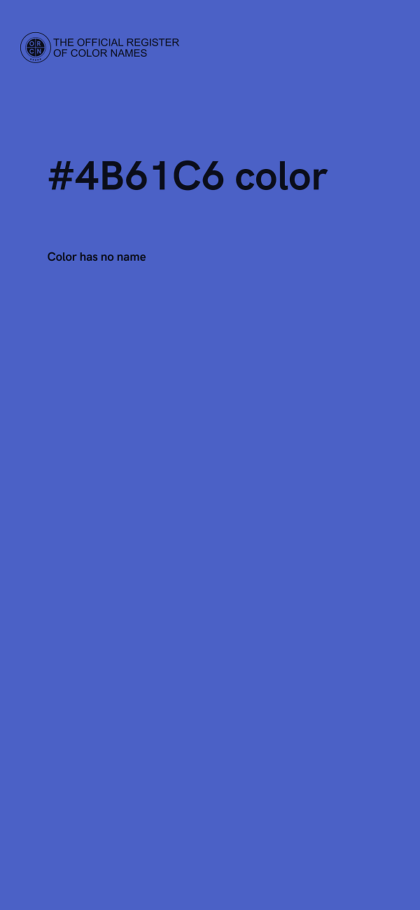 #4B61C6 color image