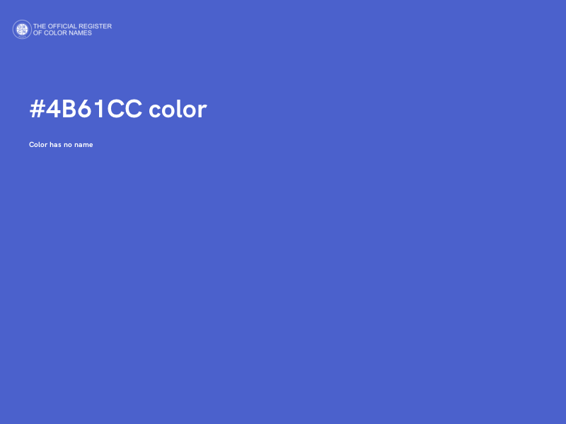 #4B61CC color image