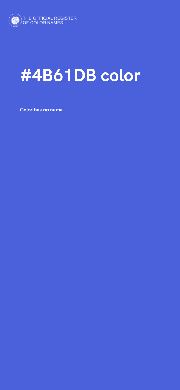 #4B61DB color image
