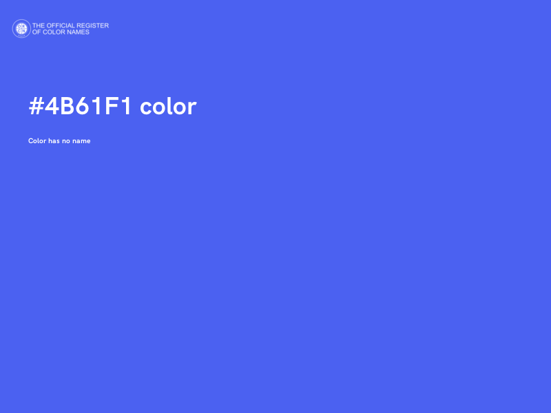 #4B61F1 color image