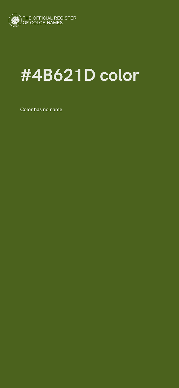 #4B621D color image