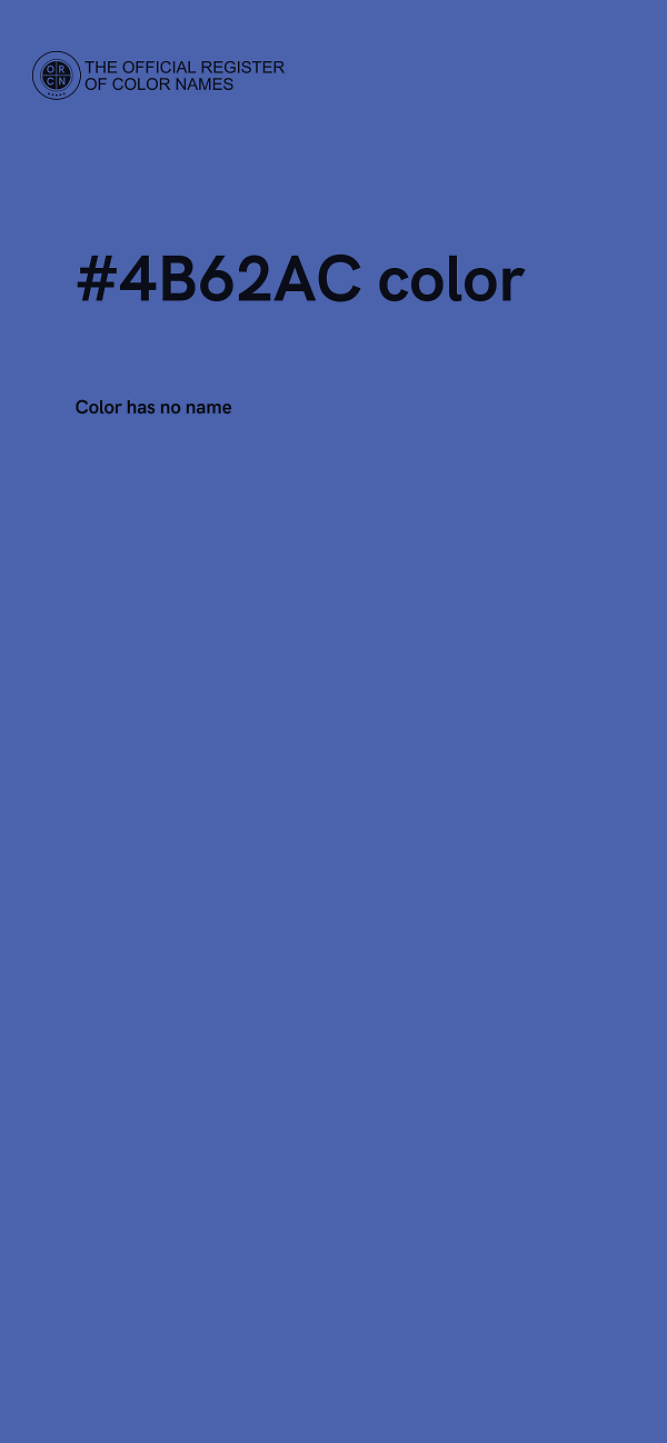 #4B62AC color image