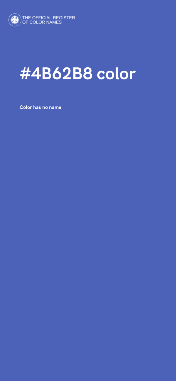 #4B62B8 color image
