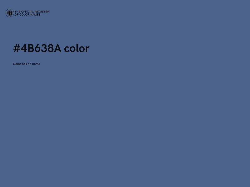 #4B638A color image