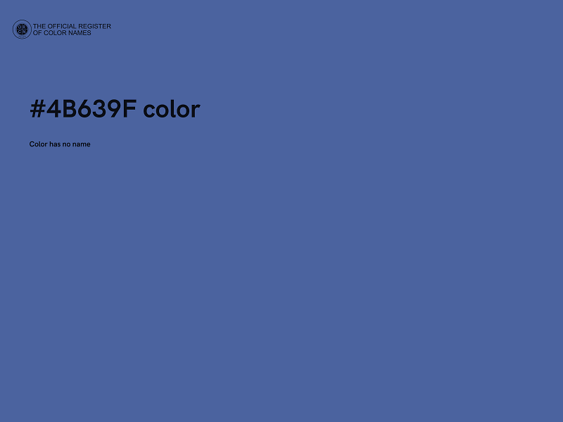 #4B639F color image