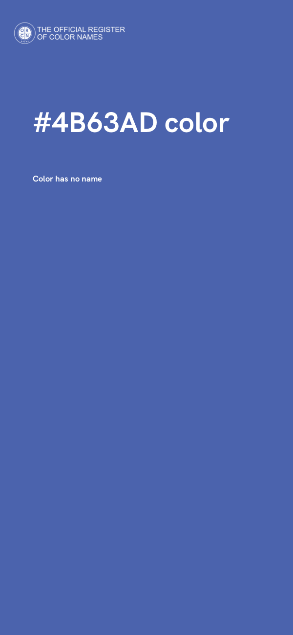 #4B63AD color image
