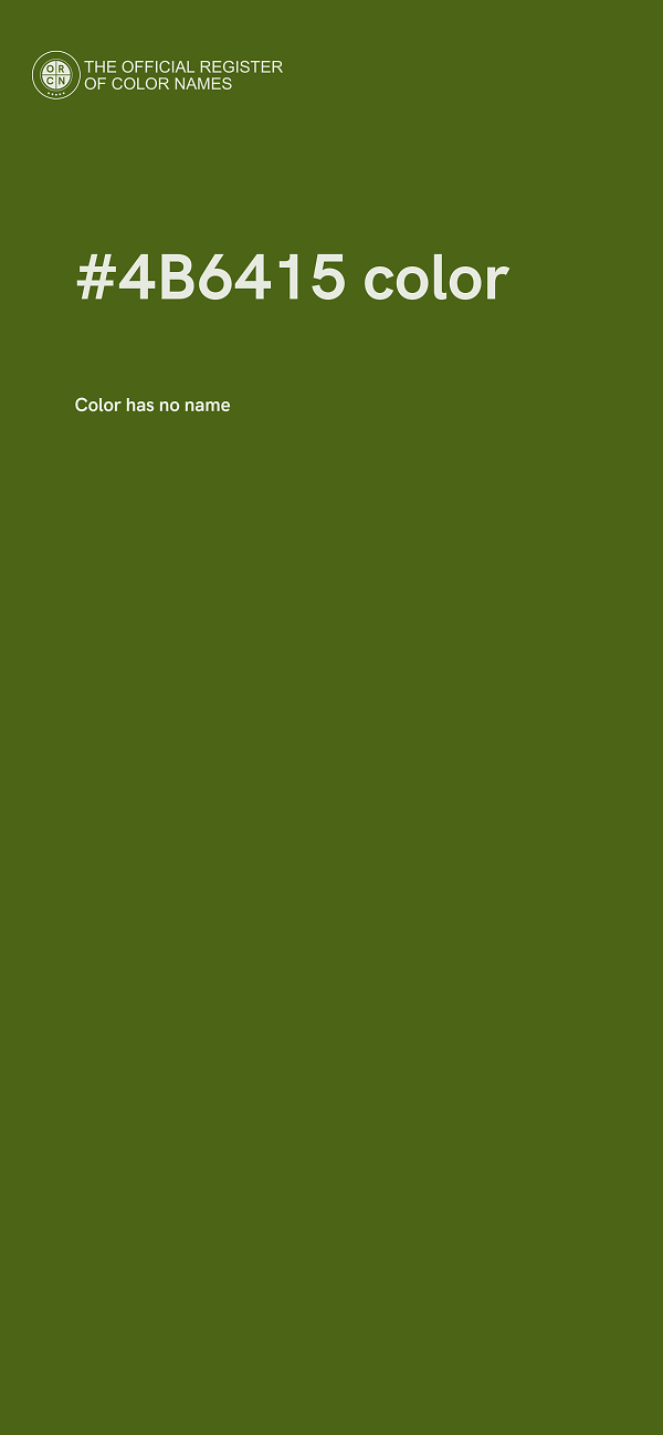 #4B6415 color image