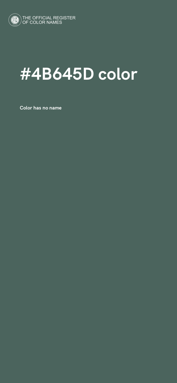 #4B645D color image