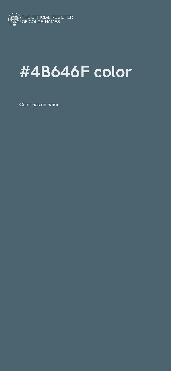 #4B646F color image