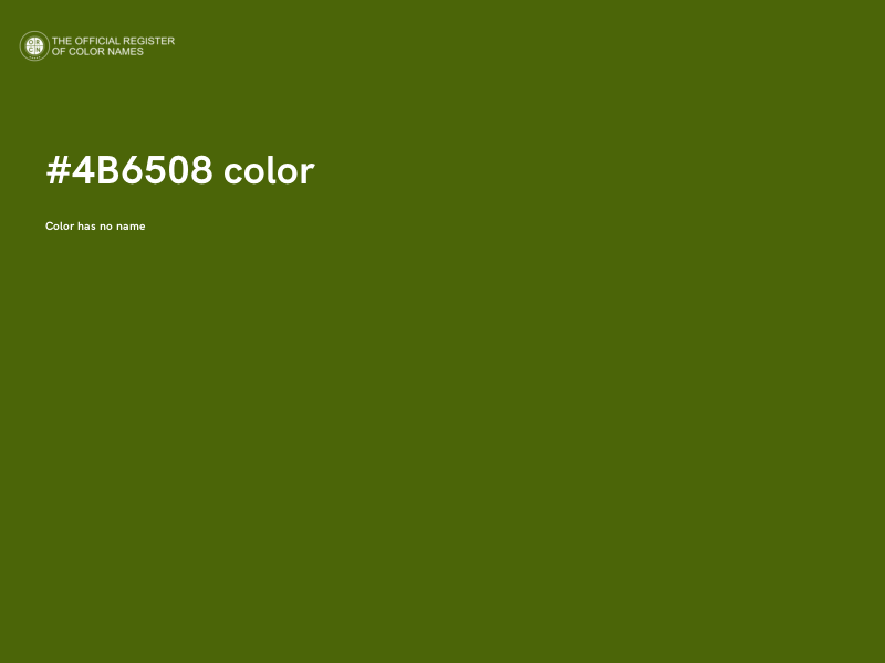 #4B6508 color image