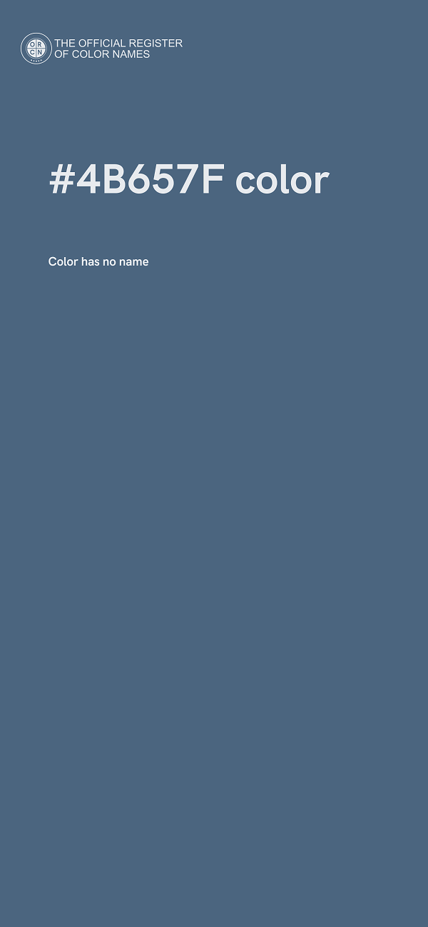 #4B657F color image