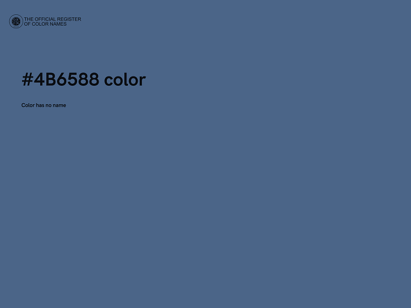 #4B6588 color image