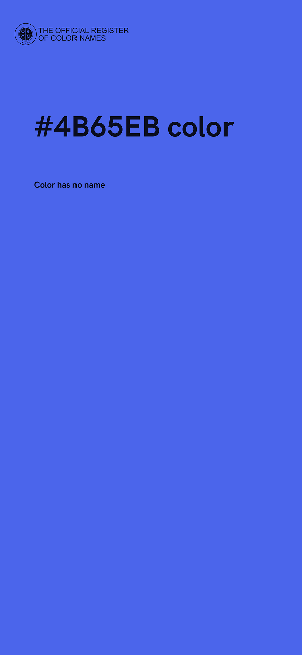 #4B65EB color image