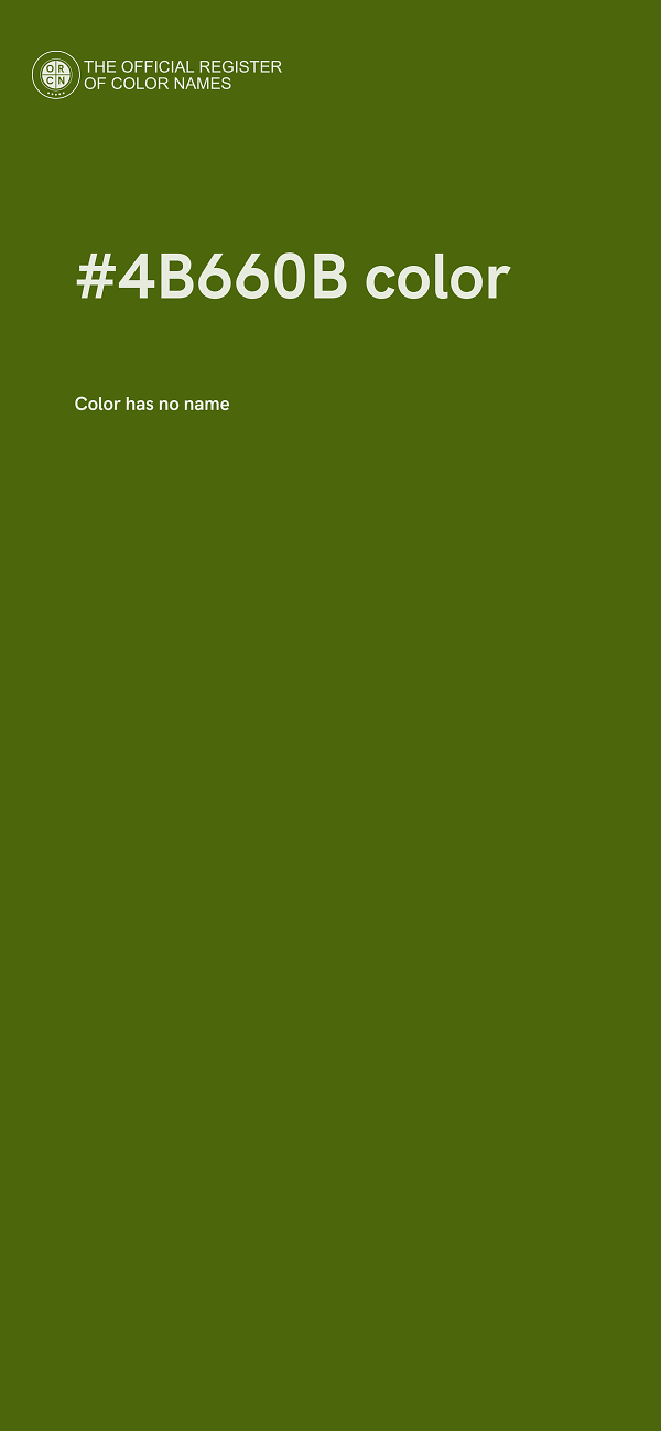 #4B660B color image