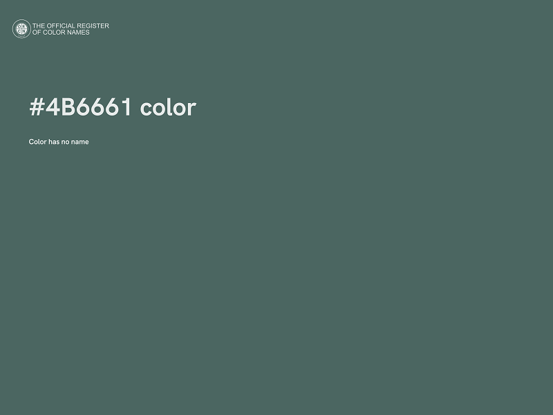 #4B6661 color image