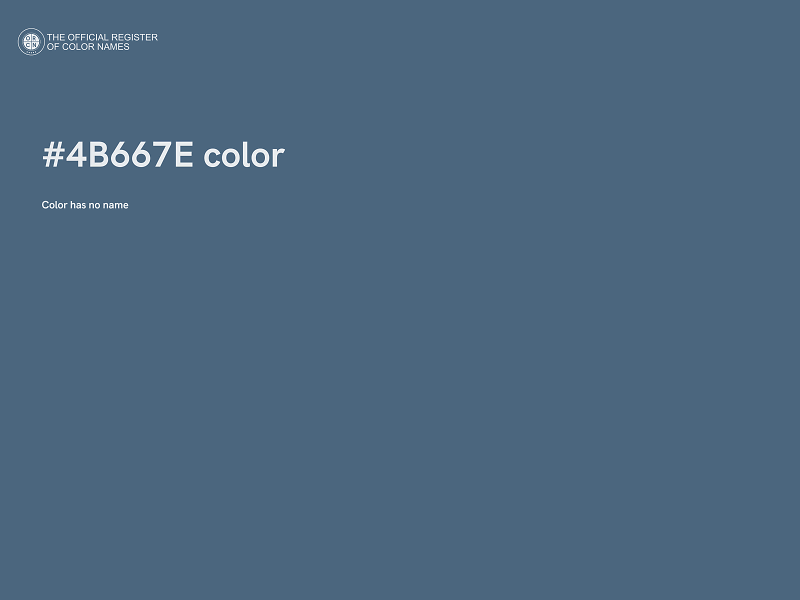 #4B667E color image