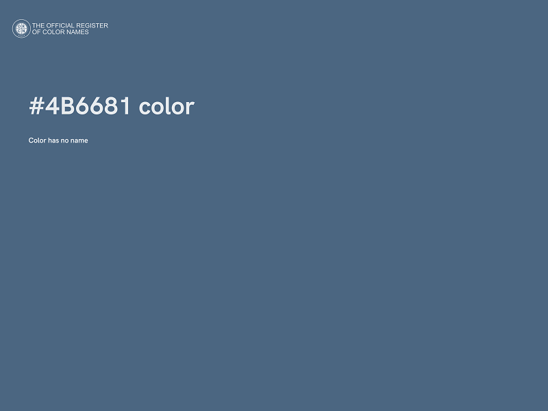 #4B6681 color image