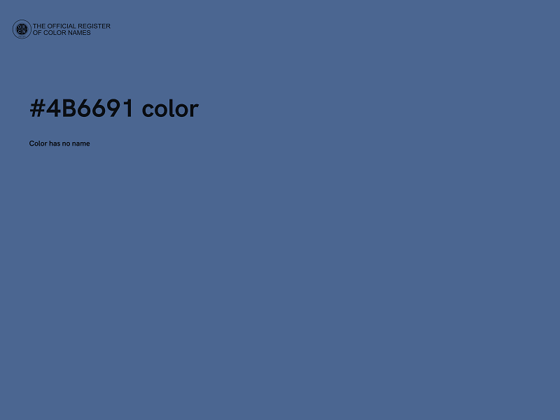 #4B6691 color image