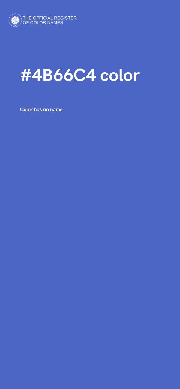 #4B66C4 color image