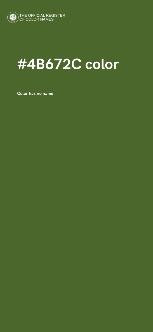 #4B672C color image