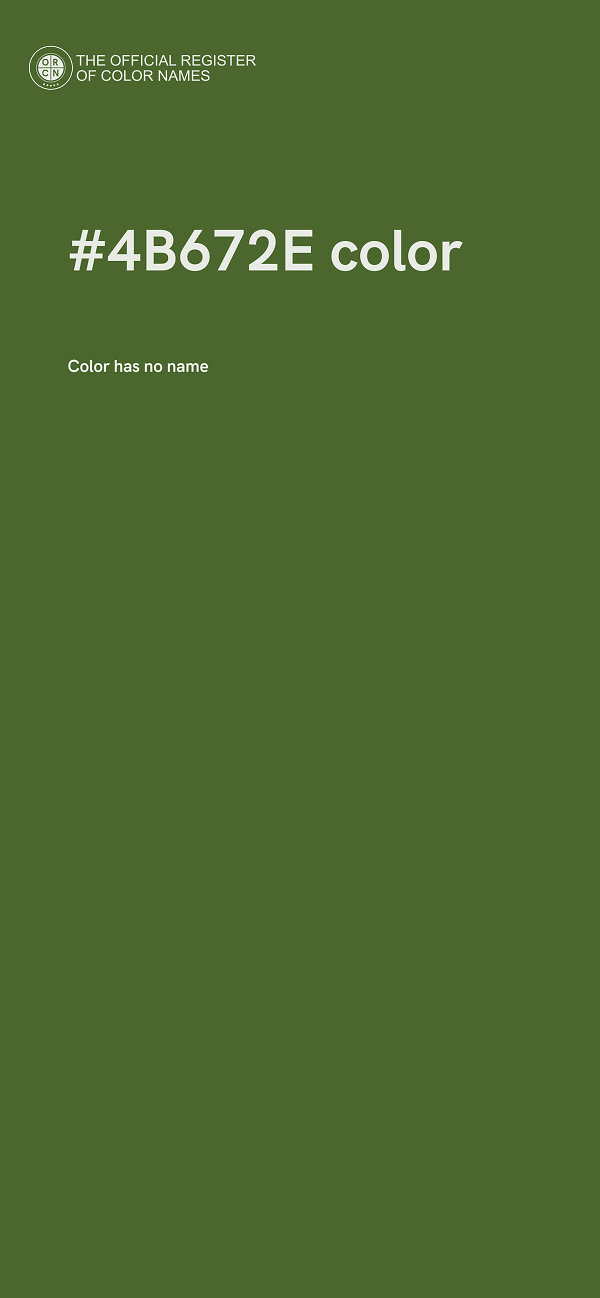 #4B672E color image