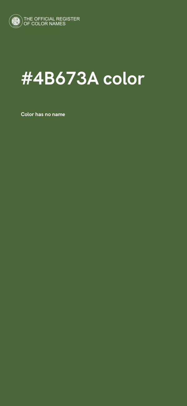 #4B673A color image