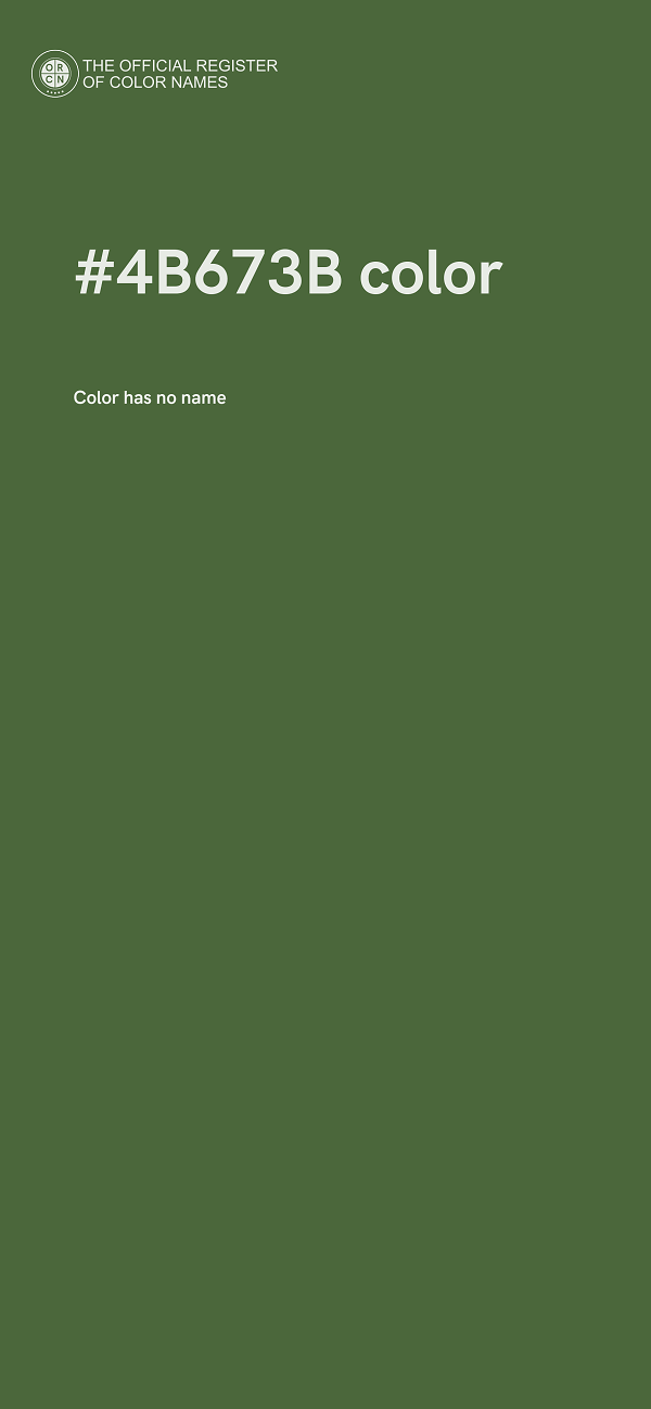 #4B673B color image