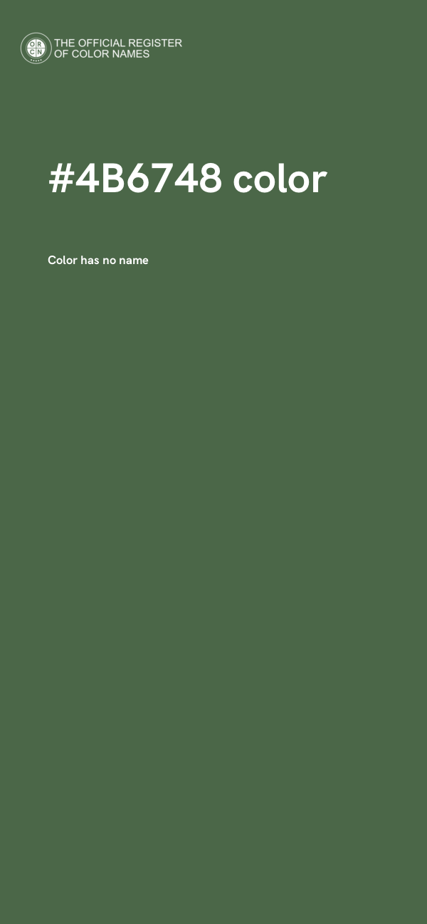 #4B6748 color image