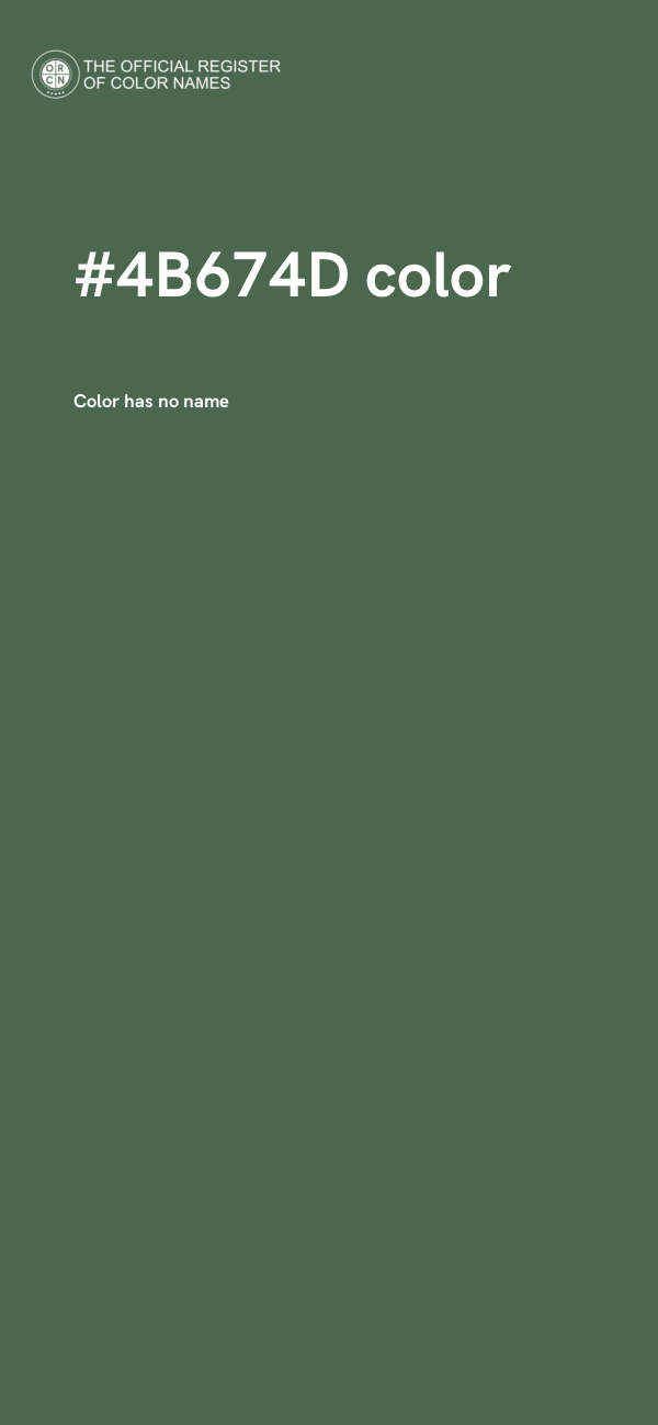 #4B674D color image