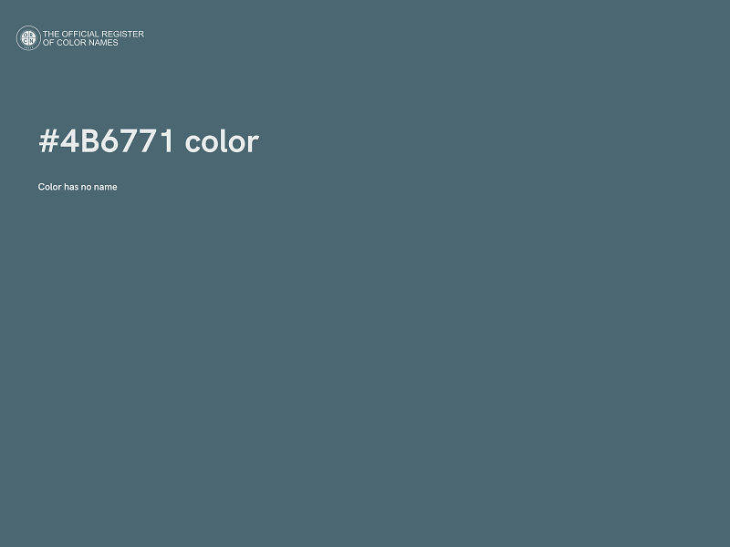#4B6771 color image