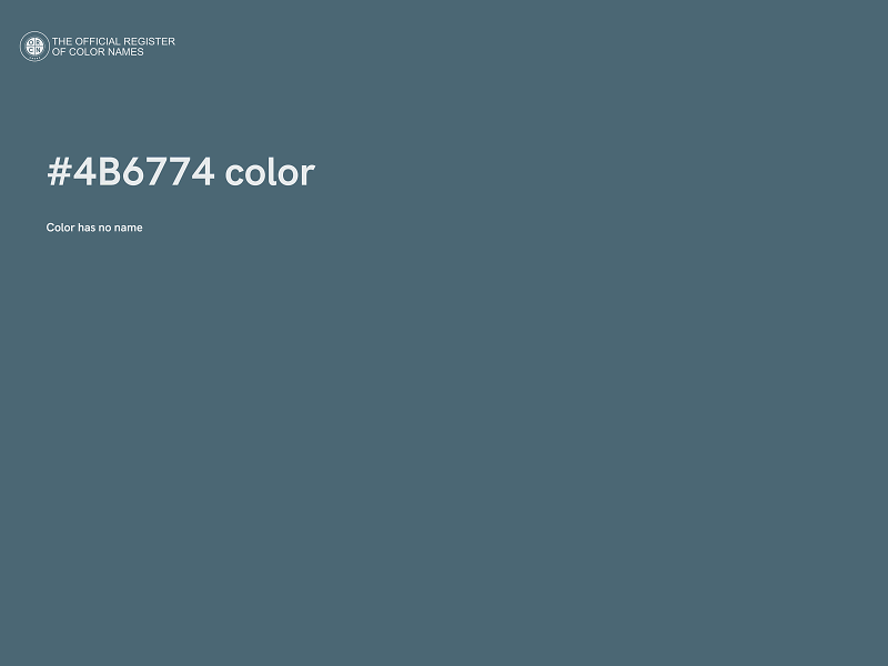 #4B6774 color image