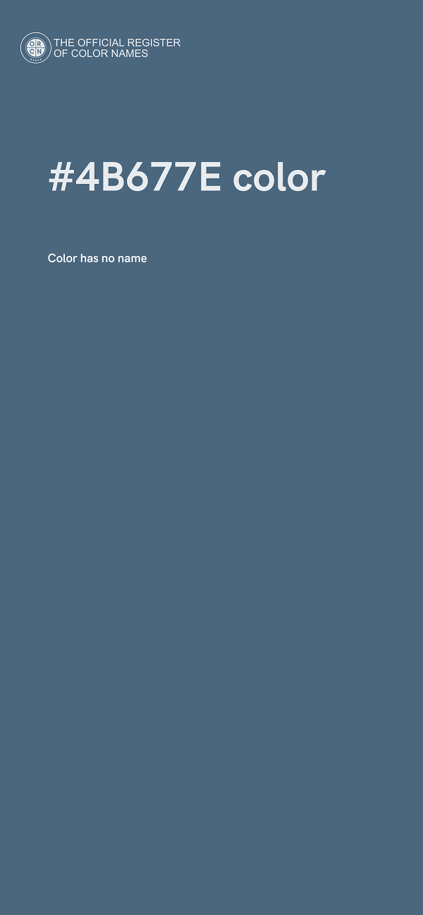 #4B677E color image