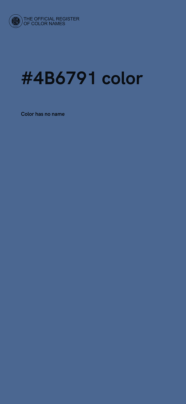 #4B6791 color image