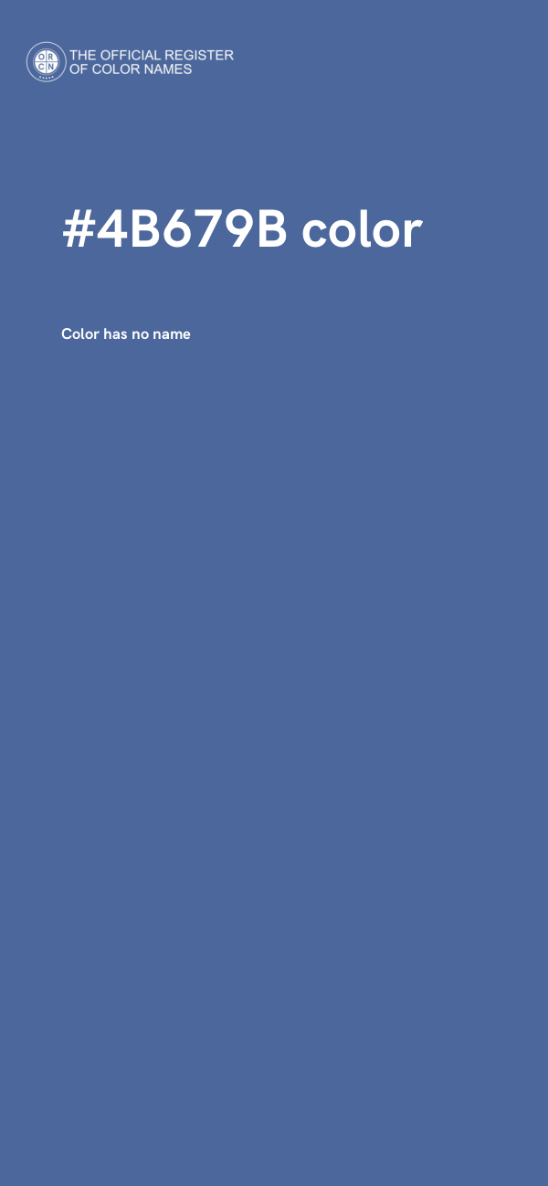#4B679B color image