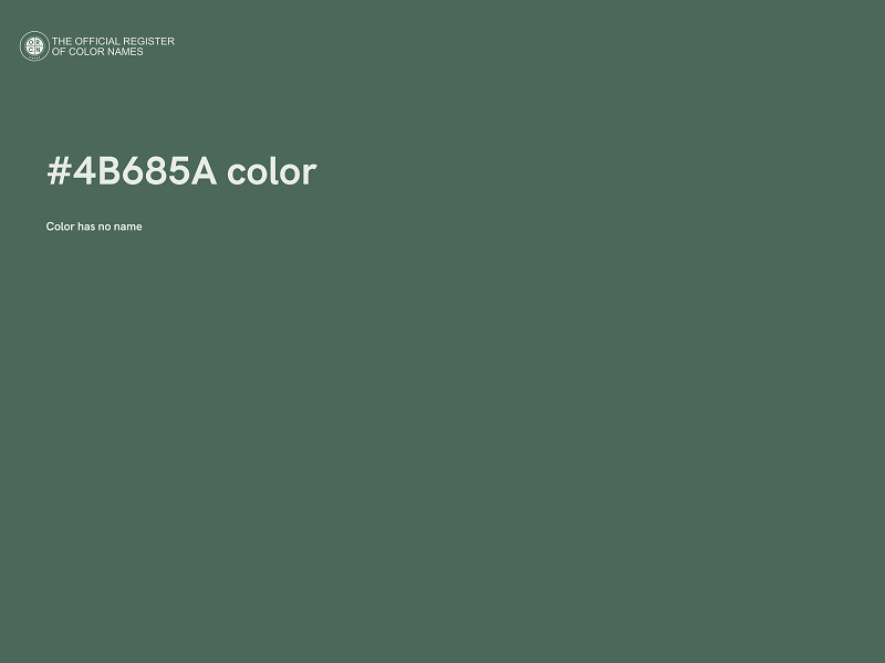 #4B685A color image