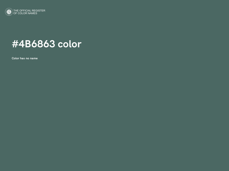 #4B6863 color image