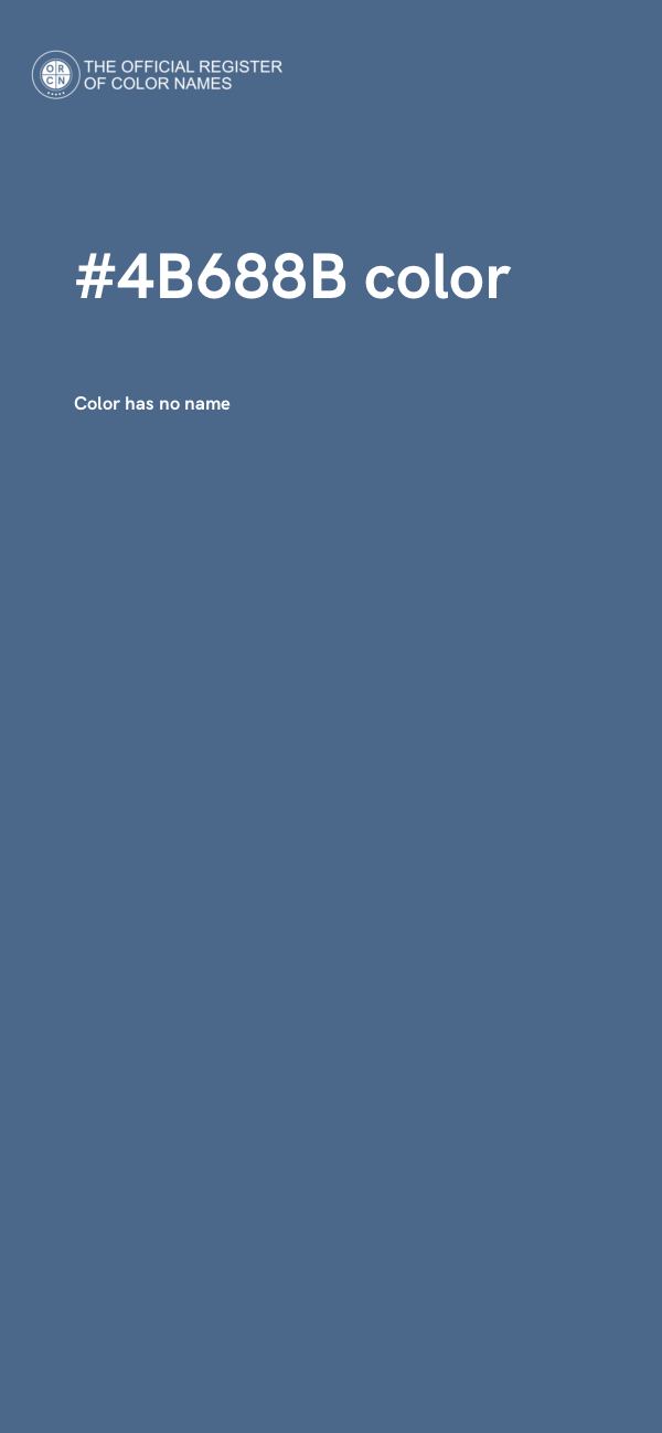 #4B688B color image