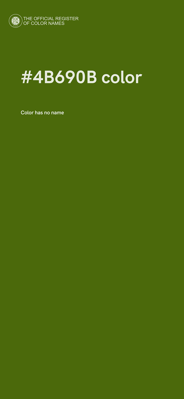 #4B690B color image