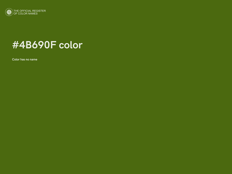 #4B690F color image