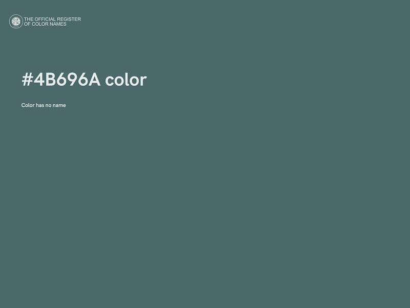 #4B696A color image