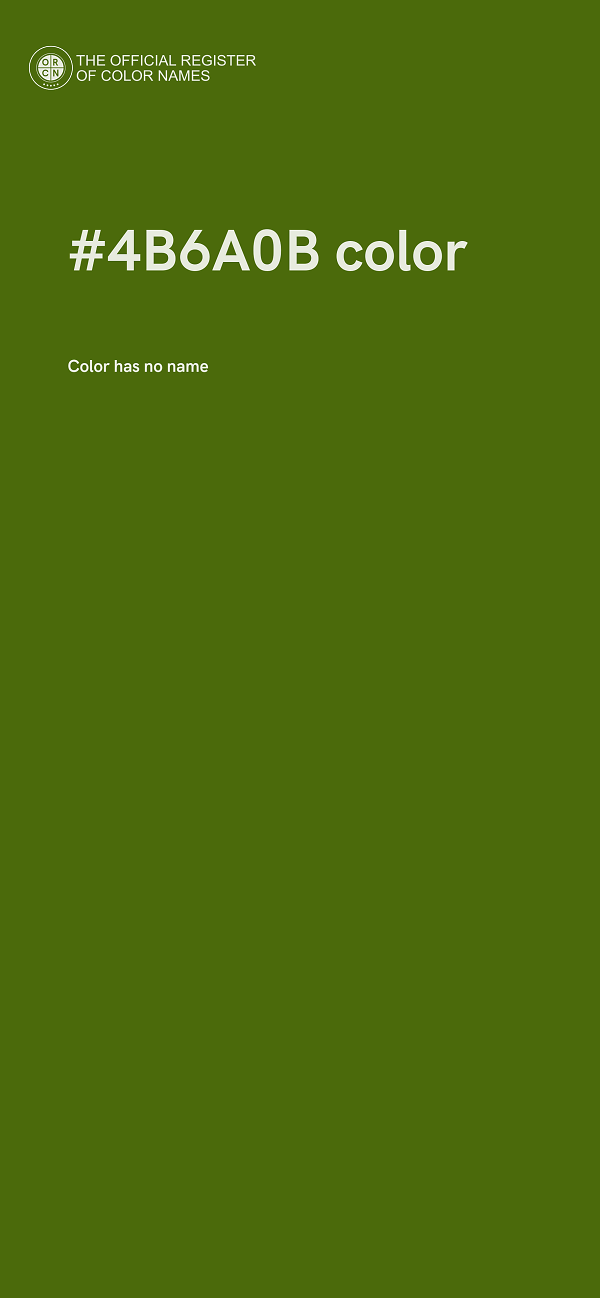 #4B6A0B color image