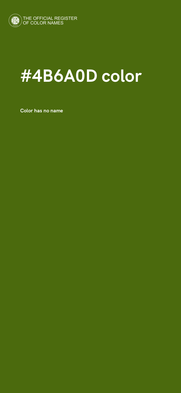 #4B6A0D color image