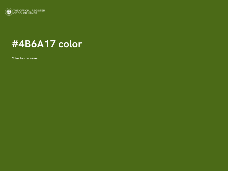 #4B6A17 color image