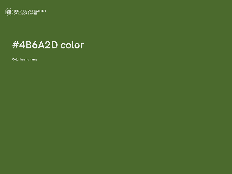 #4B6A2D color image